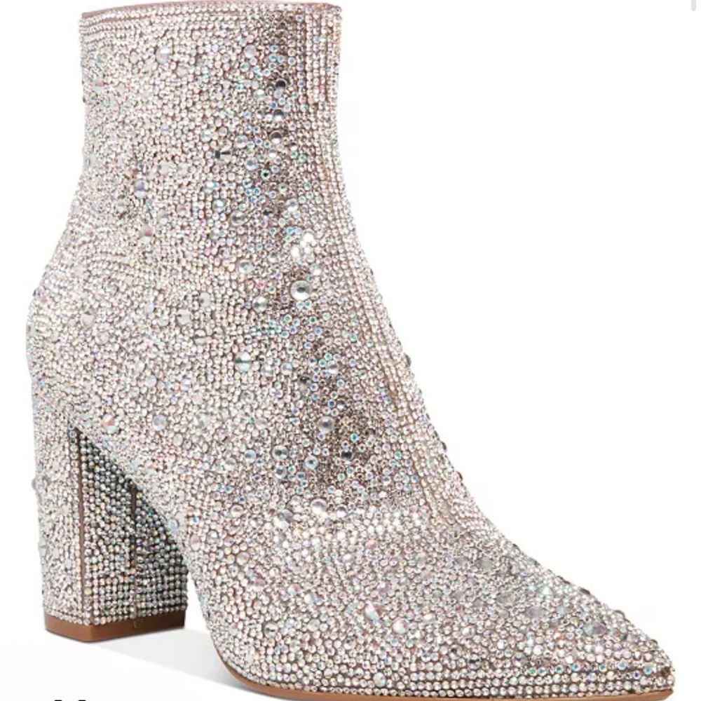 Betsey Johnson Sparkle Boots Size 6.5
